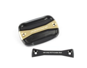 Brake Fluid Reservoir Cap Black, Gold, Anodized