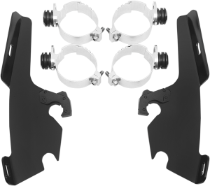 Fats/slim Windshield Trigger-lock Complete Mount Kit Black