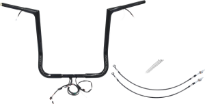 Plug & Play Ez Install 1-1/4(r) Flat Top Handlebar Kit Black, 1, nordicamoto.ro