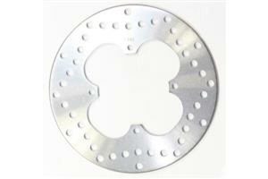 Round D-series Fixed Offroad Brake Rotor Silver, Stainless Steel