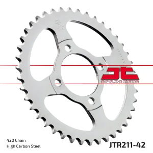 JT SPROCKETS hátsó lánckerék, természetes színű 