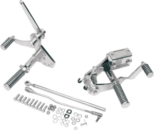Forward Control Kit With Pegs Silver Standard, 1, nordicamoto.ro