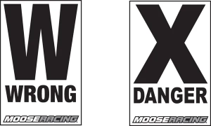 MOOSE RACING Course Arrows Black, White 