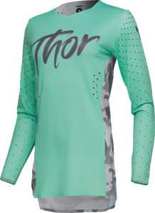 Thor Sportmode Enduro női póló, Shadow Green, Gray, XS, 1, nordicamoto.ro