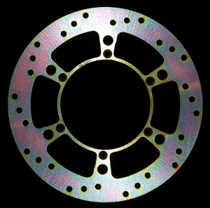Round D-series Fixed Offroad Brake Rotor Silver, Zinc
