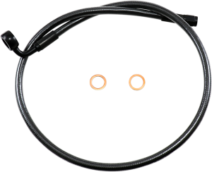 Alternative Length Designer Series Dot Abs-specific Upper Brake Line Kit Black, Black Pearl