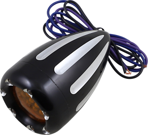 Deep Cut Factory Style Turn Signals W/ Led Fire Ring Black, 1, nordicamoto.ro