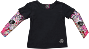 Youth Tattoo Sleeve T-shirt Black 3T, 1, nordicamoto.ro
