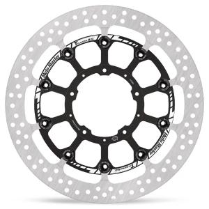 Halo sorozatú T-floater fékrotor, fekete, rozsdamentes acél, 1, nordicamoto.ro