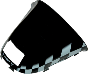 Snowmobile Windshield Black, White