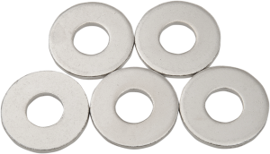 Chrome Axle Nuts And Washers Silver