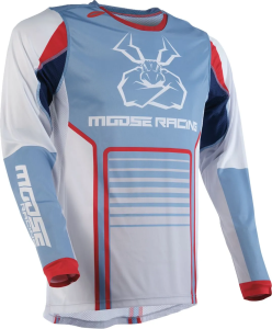Moose Racing Agroid kék/szürke póló