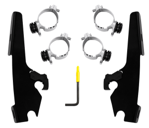 Fats/slim Windshield Trigger-lock Complete Mount Kit Black, 1, nordicamoto.ro