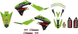 Graphic Kit Replica Team Kawasaki H&f 2022 Green, Black, 2, nordicamoto.ro