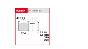 Trq Brake Pad Sintered Race, 2, nordicamoto.ro