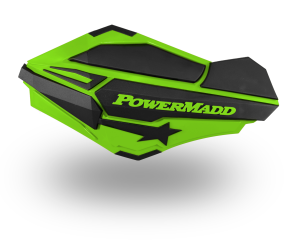 Powermadd Sentinel kormányvédők, Kawasaki zöld/fekete, nordicamoto.ro