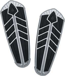 Spear Driver And Passenger Floorboard Inserts Silver, 2, nordicamoto.ro