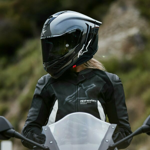 ALPINESTARS SUPERTECH R10 CARBON SOLID fekete teljes arcú sport sisak, 3, nordicamoto.ro