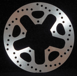 Round D-series Scooter Brake Rotor Silver, Stainless Steel, Zinc, 1, nordicamoto.ro