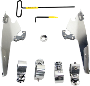 Batwing Fairing Trigger-lock Mounting Kit Silver