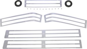 Saddlebag Lens Grille Set Chrome, 1, nordicamoto.ro