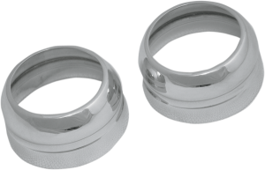 Aluminum Fork Boot Covers Chrome, 1, nordicamoto.ro