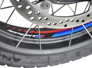 Rim Decal Black, Blue, Red, 2, nordicamoto.ro