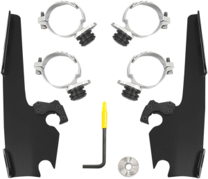Batwing Fairing Trigger-lock Mounting Kit Black, 1, nordicamoto.ro