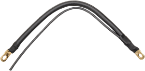 Battery Cable With Auxiliary Wire Black