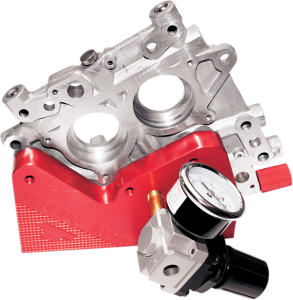 Pressure Relief Psi Testing Tool Black, Red, Silver