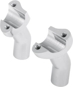 Forged Aluminum Handlebar Riser Silver, 1, nordicamoto.ro