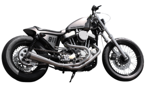 2-into-1 Megaphone Exhaust System Satin