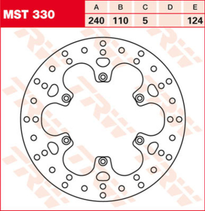 Round Fixed Brake Rotor 220-250mm Steel, 1, nordicamoto.ro