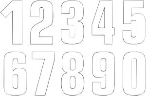 Two Series Numbers White, 1, nordicamoto.ro