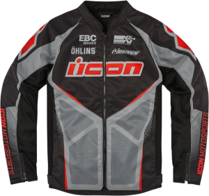Icon Hooligan Ultrabolt textildzseki, fekete/szürke/narancssárga