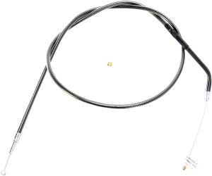 Black Pearl Braided Throttle/idle Cable Black