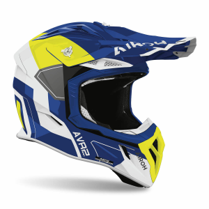 Airoh Aviator Ace 2 Shield motokrossz sisak, kék/sárga fényes, fehér/kék/neon sárga, L-es méret, 2, nordicamoto.ro