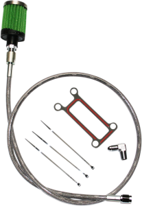 Oil Tank Breather Kit Silver 
