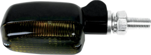 Oblong Aluminum Body Marker Lights Black, Matte, 2, nordicamoto.ro