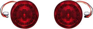 Probeam® Red Led Turn Signals With Red Lenses Red, 3, nordicamoto.ro