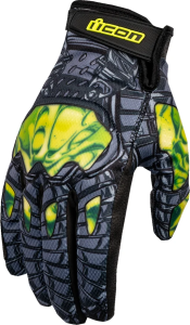 Hooligan Outbreak Gloves Green, Gray