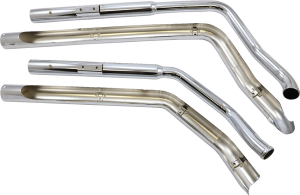 Dragster Exhaust System Chrome, 4, nordicamoto.ro