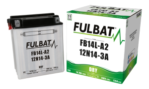 Fulbat FB14L-A2 / 12N14-3A motorkerékpár-akkumulátor, száraz, 12 V, 14,7 Ah, 175 A – elektrolittal együtt, 2, nordicamoto.ro