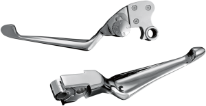 Chrome Boss Blades With Adjustable Clutch Lever Silver