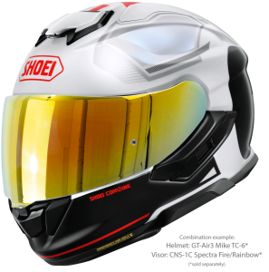 SHOEI GT-AIR3 MIKE TC-6 teljes arcú sisak, fekete/piros/fehér, S-es méret, 4, nordicamoto.ro