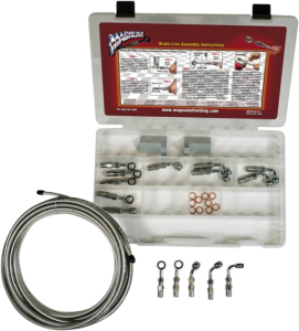 Byo® Build-your-own Dot Brake Line Basic Builder Kit Chrome, 1, nordicamoto.ro