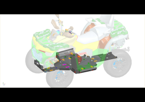 CFMOTO CFORCE 800 / 850 / 1000 ATV védőburkolat – 8 mm-es HDPE, fekete, 1, nordicamoto.ro