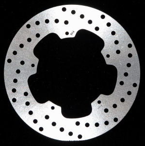 Brake Rotor Fixed D-series Round Scooter Silver, Stainless Steel, Zinc