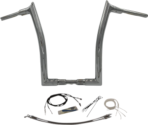 1-1/2(r) Ez Install Pointed Top Handlebar Kit Silver