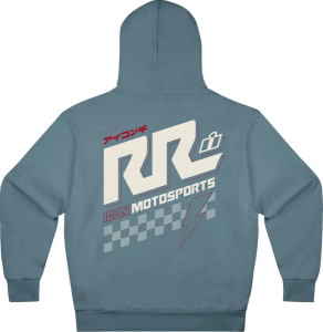 ICON Rizz Rizz Hoodie Blue  L, 3, nordicamoto.ro